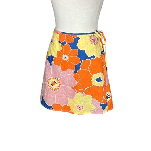 *NWOT Women’s Rails Mateo Linen Wrap Skirt – Sz L - Picture 5 of 7